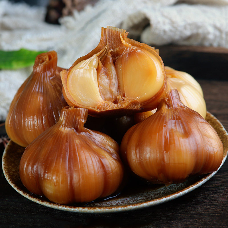 5斤农家风味红糖醋蒜头山东特产泡蒜甜蒜下饭菜酱菜腌制蒜头包邮
