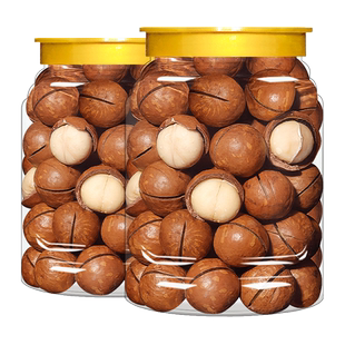 新货夏威夷果奶油味500g罐装原味干果仁原味坚果散装批发孕妇零食