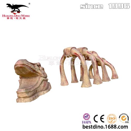 玻璃钢制品仿真恐龙霸王龙骨架景区引流拍照模型华龙工厂制作.