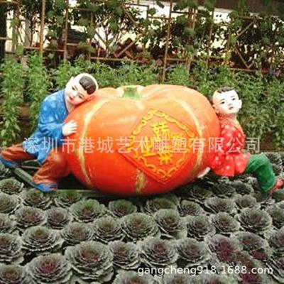 定制仿真菜椒娃娃模型辣椒灯笼椒卡通玻璃钢福娃雕塑生态农场摆件