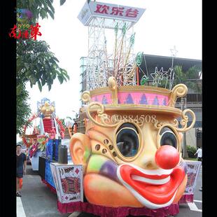 木艺花车玻璃钢彩车影视道具彩车设计制作安装庆典巡游彩车