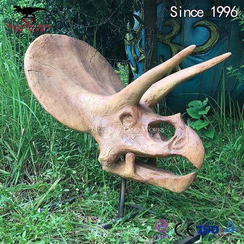 加厚玻璃钢仿真三角龙头化石骨架专业团队源头生产厂家质量保证