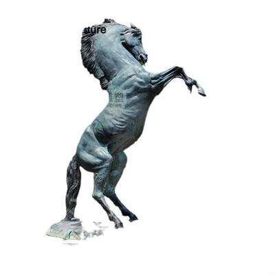 大型铜马雕塑定制景观铸铜马铜雕母子马跳跃马奔马雕塑铜马厂家