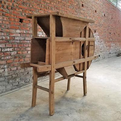 木质风车脱壳机农耕文化活动道具木质展品定制木制品造型定制