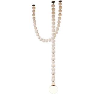 现代简约餐厅客厅别墅复式 楼佛珍珠项链吊灯酒店大堂创意魔豆灯饰