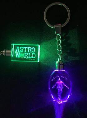 Travis scott 钥匙扣  Keychain Astroworld周边挂件礼品 亚克力