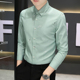 寸衫 长袖 冰丝薄款 高级感弹力免烫抗皱商务衬衣中年夏装 衬衫 男夏季