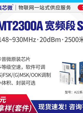 集芯微CMT2300A无线传输收发模块 兼容封装SI4463/SI4432数传模块