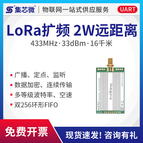 433m通讯模块集芯微无线UART串口