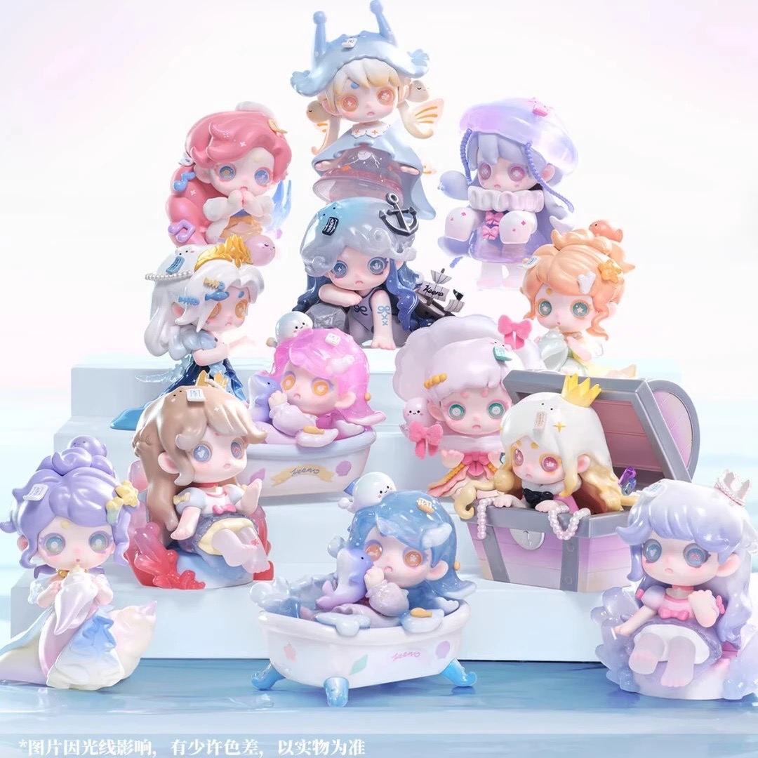 【拆盒】新品幽灵keeno三代向海风许愿系列盲盒潮玩桌面摆件