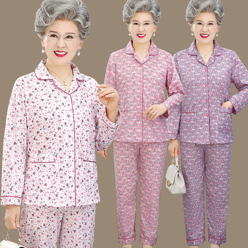 中老年女款家居服睡衣薄款