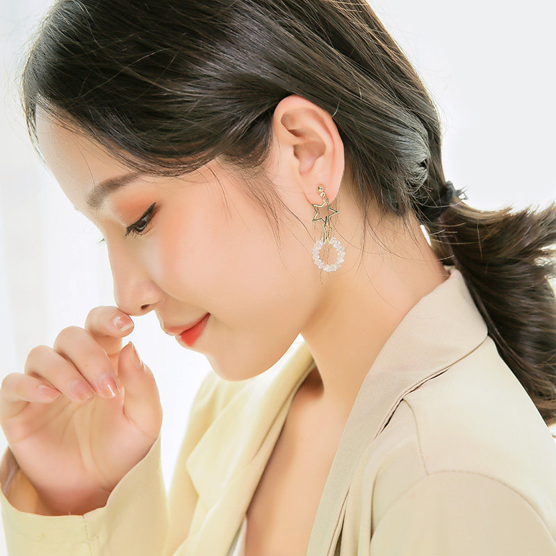 nyunyu爱心珍珠耳环925银耳针