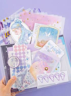 64/107 Pcs Material Paper Washi Tape Sticker Set Writing Pap