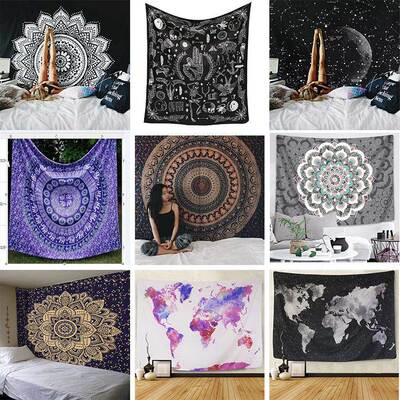 Tapestry Wall Hanging Sandy Beach Throw Rug Blanket Camping