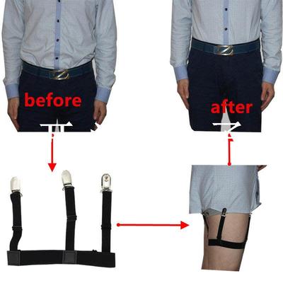 2 Pcs Men Shirt Stays Garters Suspenders Braces Gentleman Le