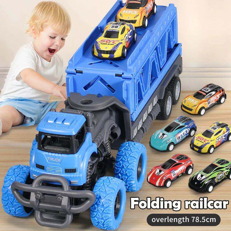 Deformable Rail Car  Ejection Folding  Big  Truck  Toys for