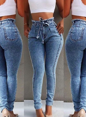 jeans women trousers 2023 Fashion elastic ladies pants 女裤