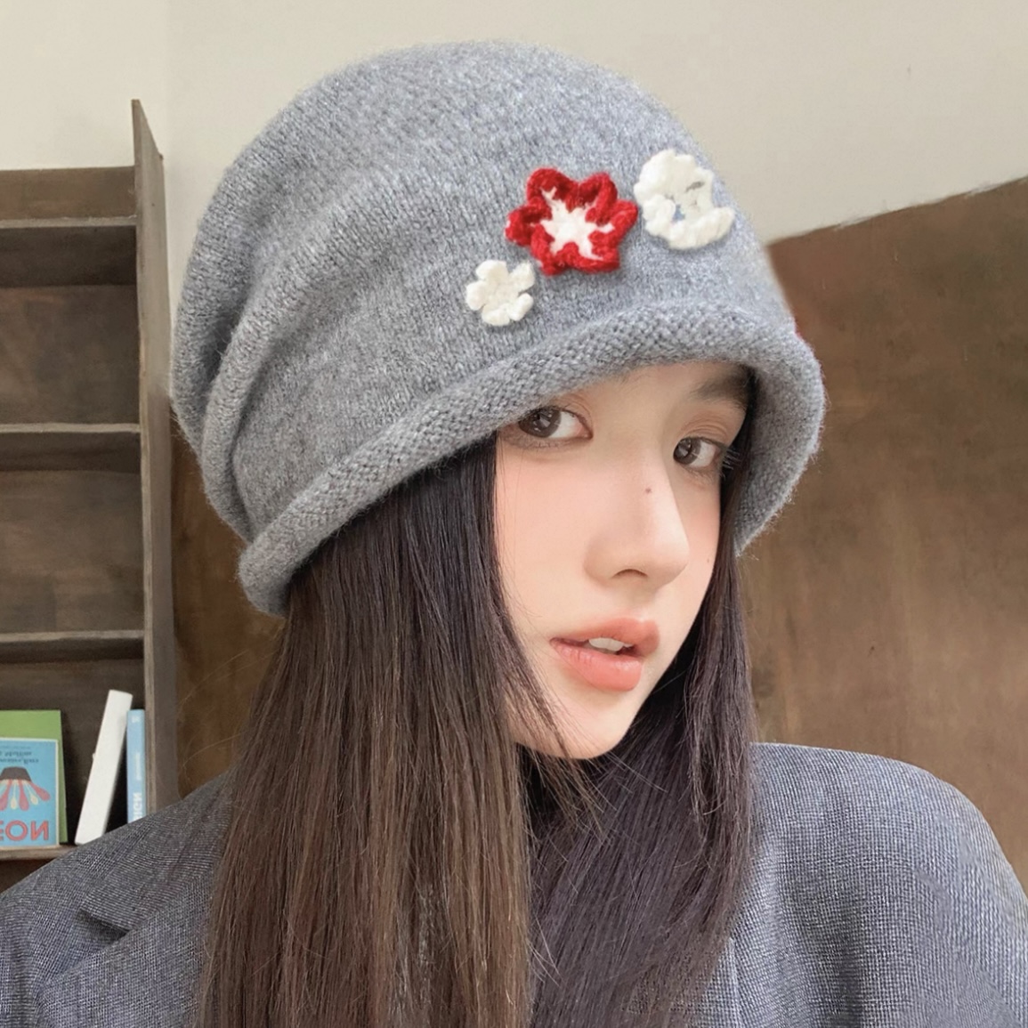 CK新款小众韩系大头围显脸小冷帽