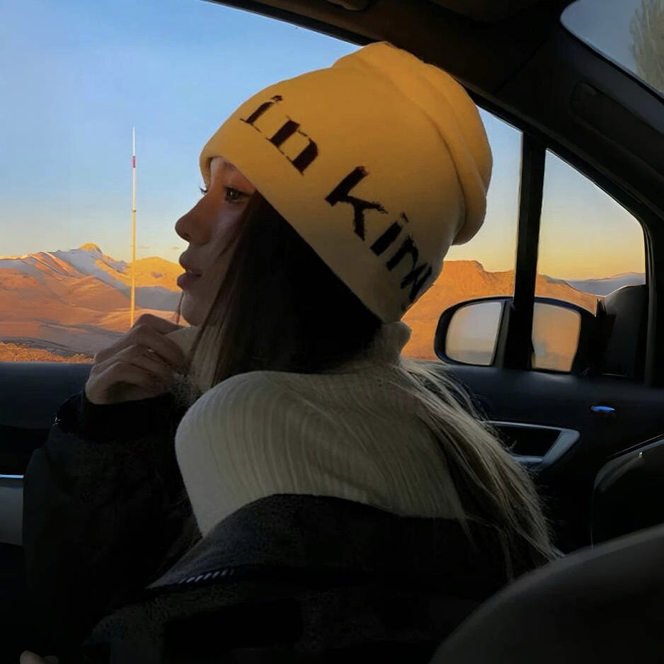 CKUVCUT2025新款日系毛线堆堆帽