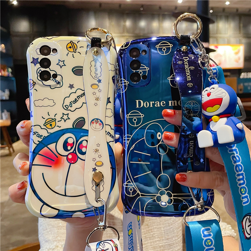 OPPOreno11手机壳腕带斜跨可爱猫