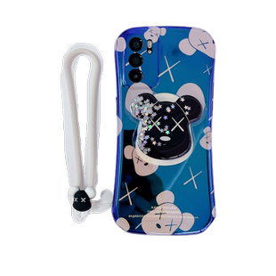 小蛮腰XX暴力熊s18适用vivos15pro手机壳x100潮牌s17e情侣s16pro硅胶套s10支架带挂绳s12全包防摔x70男女潮