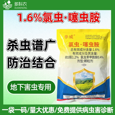 1.6%氯虫噻虫胺氯虫苯甲酰胺撒施蛴螬专用药马铃薯杀虫药农药