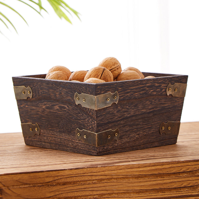 实木米斗升子老式容器仿古工艺品风水度量器中式礼品装饰摆件升斗