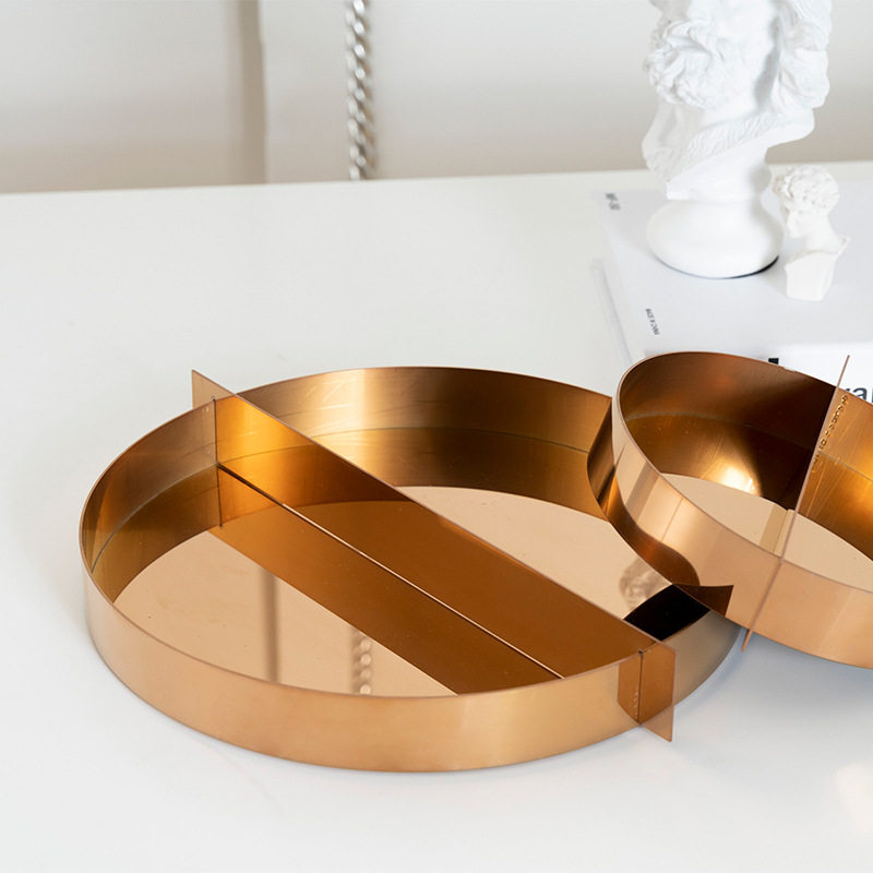 金属金色收纳盒欧式圆形摆件家居客厅别墅样板房茶几装饰摆放盒,家居饰品,香薰托盘,淘宝优惠券,粉丝福利购,淘宝优惠卷