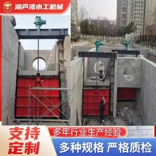 现货供应水库电站铸铁闸门泵站智能一体化闸门高密封启闭机平板门