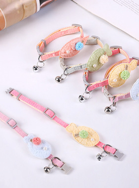 宠物项圈带铃铛猫项圈可爱高颜值