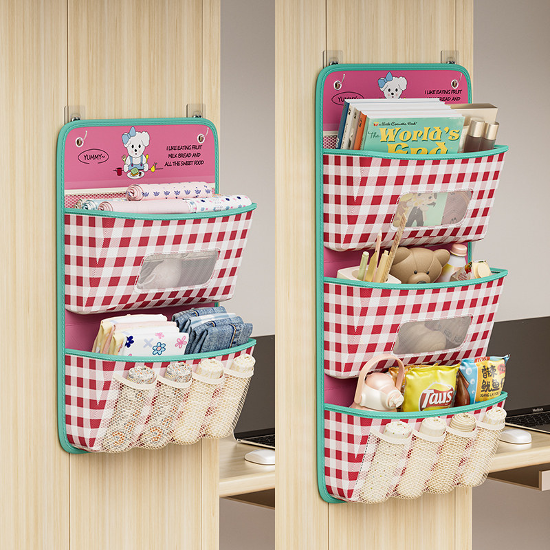 布艺宿舍床上衣柜床边墙上收纳挂袋多功能门后收纳袋学生置物架,收纳整理,收纳挂袋,淘宝优惠券,粉丝福利购,淘宝优惠卷