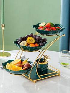 网红果盘创意现代小吃糖果盘无障碍豪华家居客厅咖啡桌办公室多层