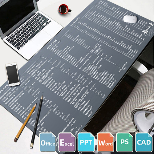 超大号快捷键办公鼠标垫桌垫