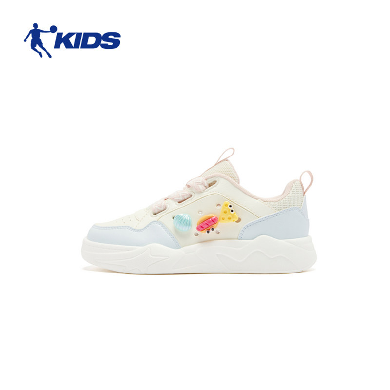 乔丹儿童板鞋女童2025秋冬新款透气可爱休闲鞋女童运动鞋T6520601