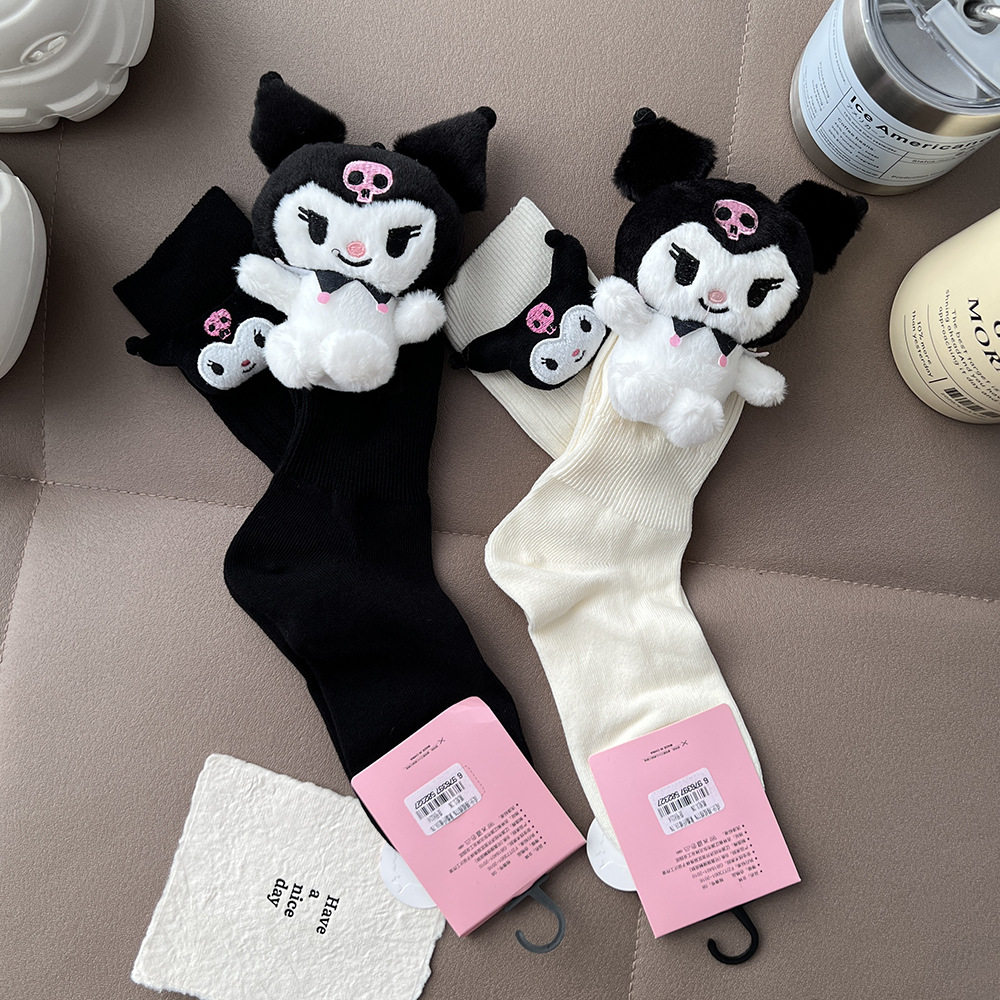 布偶玩偶公仔中筒袜棉袜重工女袜