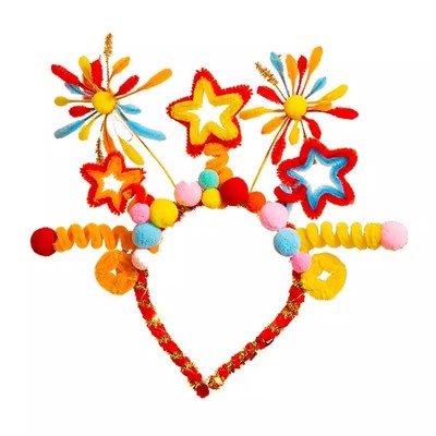 新年小礼物品男女儿童发箍配饰2026马年主题头饰过年装饰拍照道具