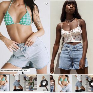 PP家好质感斜扣门襟设计散脚边无弹牛仔短裤 百搭chic 外贸尾货