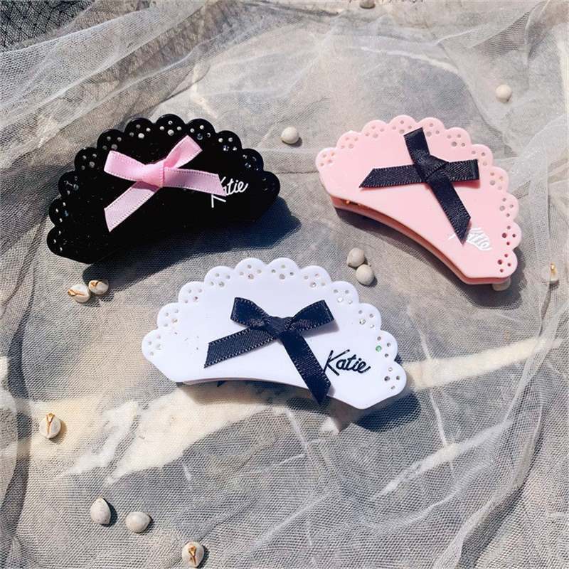 日系Lolia醋酸发夹淑女结大号