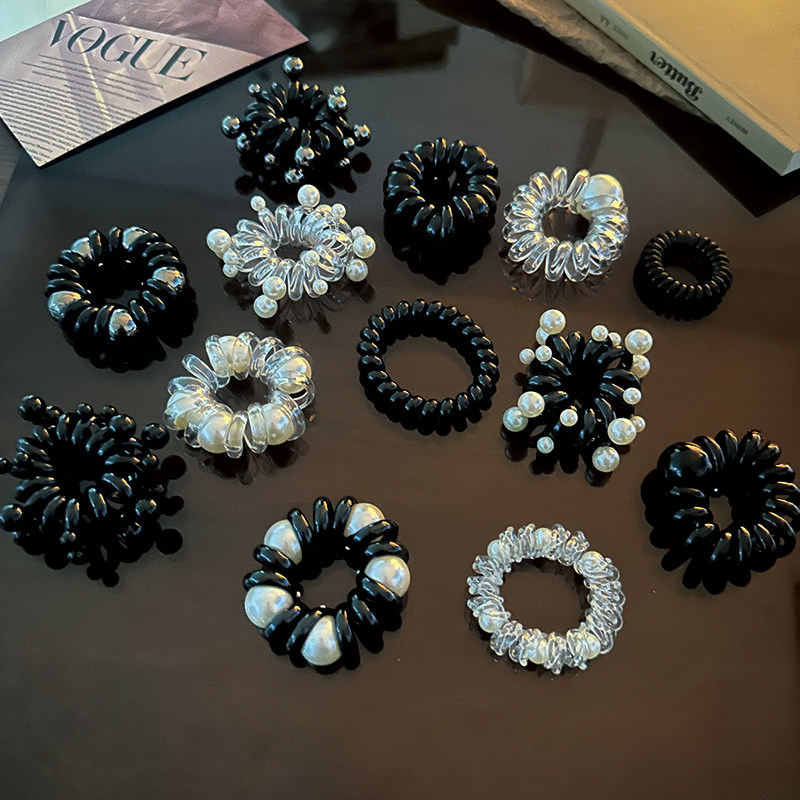 无痕高弹力发圈网红珍珠简约