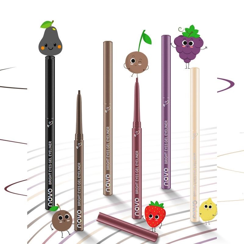 novo彩色眼线胶笔防水持久不晕染极细新手初学者浅香槟色卧蚕笔