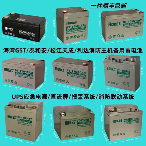 消防主机UPS电源12V铅酸蓄电池