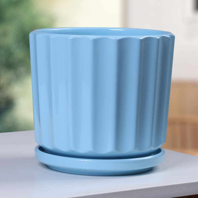 陶瓷花盆简约绿萝盆栽绿植花盆