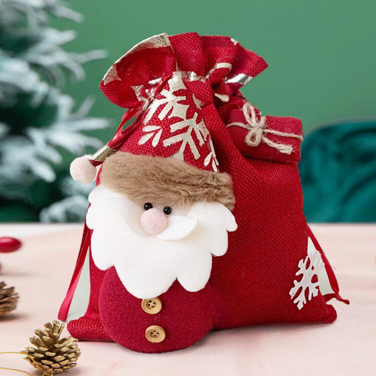 圣诞节苹果袋平安夜平安果包装袋礼物袋卡通手提袋christmas圣诞