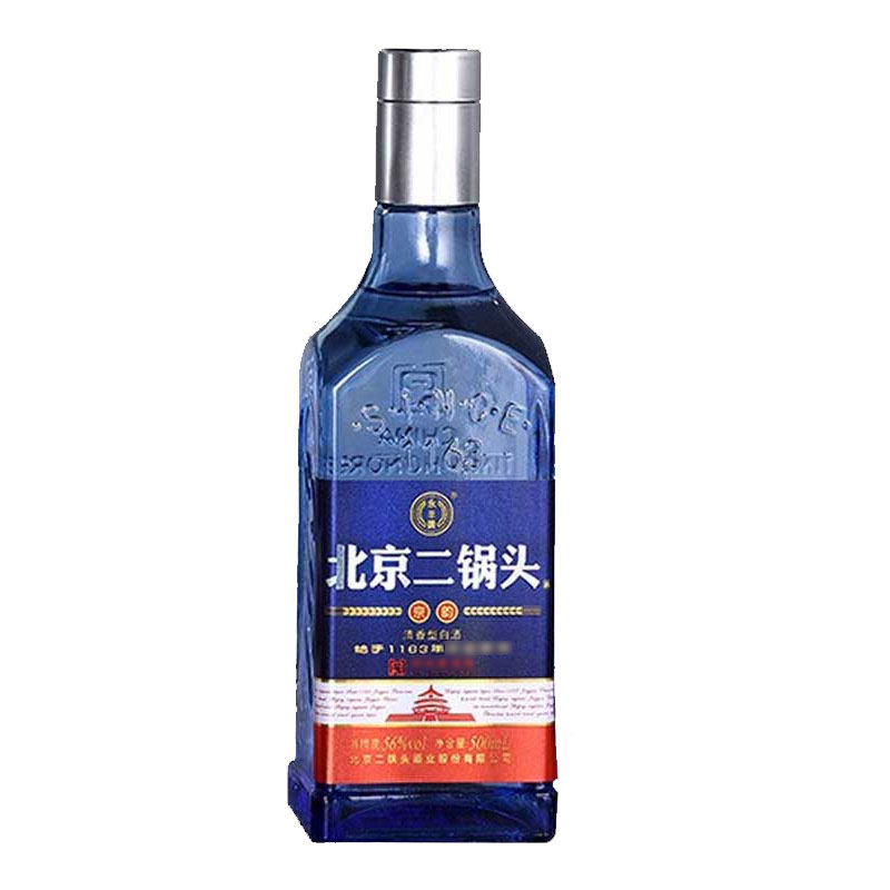 永丰牌北京二锅头56度京韵清香型白酒粮食酒水 500ml*1瓶特价