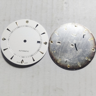 代用欧金刻度2813 8215 8205 ST6表盘35.4单历字面大尺寸手表配件