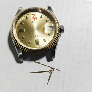 老款穿耳刻字壳帝74033用于2824.8200 2836机表壳 34毫米手表配件