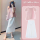 辣妈短袖 洋气时髦2026新款 上衣半身裙两件套夏 时尚 孕妇连衣裙套装