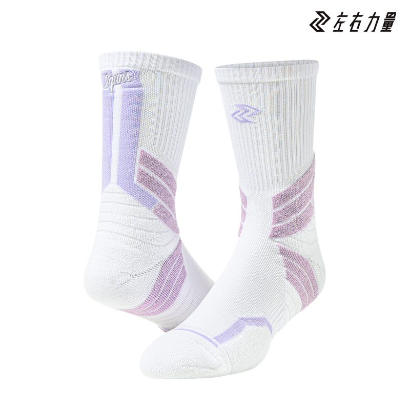 左右力量篮球袜男高帮