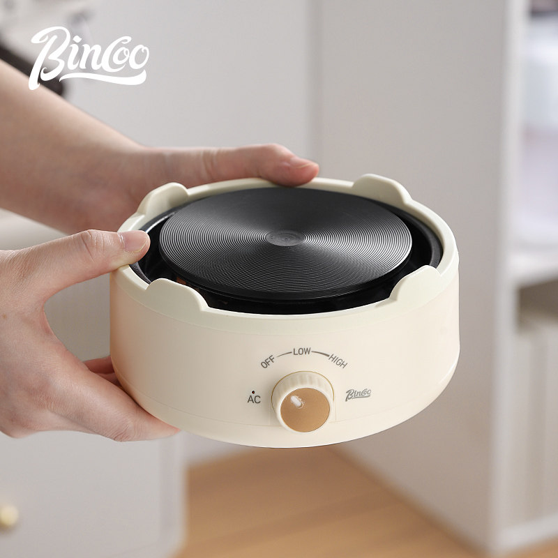 Bincoo电陶炉煮咖啡家用小型电热炉煮茶摩卡壶专用迷你电热器500w