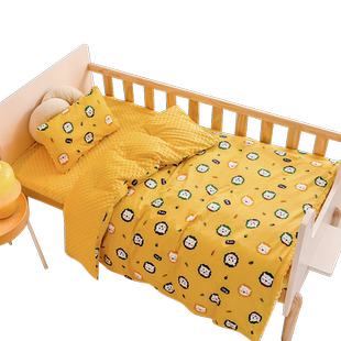 婴儿豆豆绒被套冬季加绒纯棉宝宝儿童小毯a类幼儿园120x150cm被罩